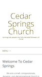 Mobile Screenshot of cedarspringschurch.com