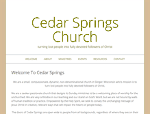 Tablet Screenshot of cedarspringschurch.com